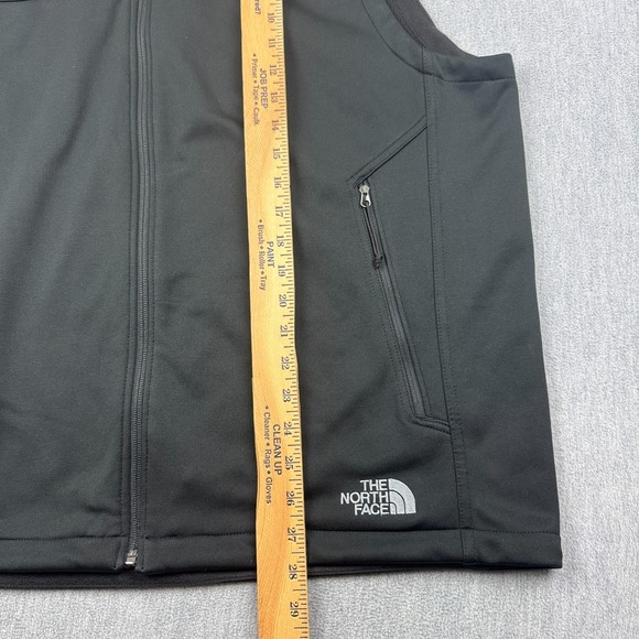 The North Face Vest Mens XL Black Full Zip Ridgewall Soft Shell Sleeveless Logo - Picture 8 of 11
